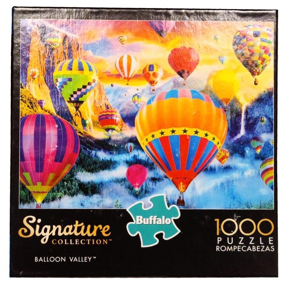 Buffalo Games Signature Collection Hot Air Balloon Valley 1000 Pc Jigsaw Puzzle